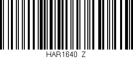 Código de barras (EAN, GTIN, SKU, ISBN): 'HAR1640/Z'