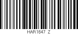 Código de barras (EAN, GTIN, SKU, ISBN): 'HAR1647/Z'