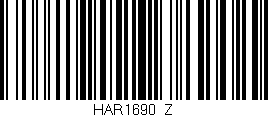 Código de barras (EAN, GTIN, SKU, ISBN): 'HAR1690/Z'