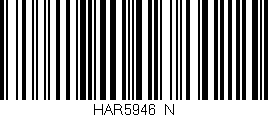 Código de barras (EAN, GTIN, SKU, ISBN): 'HAR5946/N'