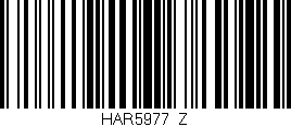 Código de barras (EAN, GTIN, SKU, ISBN): 'HAR5977/Z'