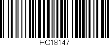 Código de barras (EAN, GTIN, SKU, ISBN): 'HC18147'