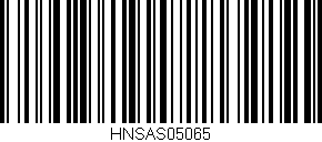 Código de barras (EAN, GTIN, SKU, ISBN): 'HNSAS05065'