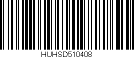 Código de barras (EAN, GTIN, SKU, ISBN): 'HUHSD510408'