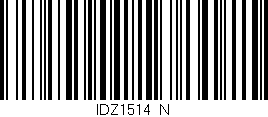 Código de barras (EAN, GTIN, SKU, ISBN): 'IDZ1514/N'