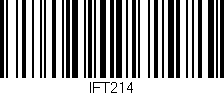 Código de barras (EAN, GTIN, SKU, ISBN): 'IFT214'