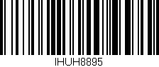 Código de barras (EAN, GTIN, SKU, ISBN): 'IHUH8895'