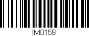 Código de barras (EAN, GTIN, SKU, ISBN): 'IM0159'