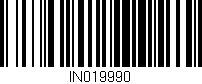 Código de barras (EAN, GTIN, SKU, ISBN): 'IN019990'