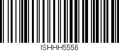 Código de barras (EAN, GTIN, SKU, ISBN): 'ISHHH5556'