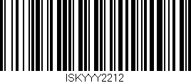 Código de barras (EAN, GTIN, SKU, ISBN): 'ISKYYY2212'