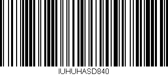 Código de barras (EAN, GTIN, SKU, ISBN): 'IUHUHASD840'