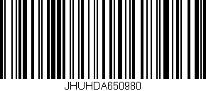 Código de barras (EAN, GTIN, SKU, ISBN): 'JHUHDA650980'