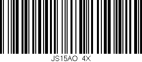 Código de barras (EAN, GTIN, SKU, ISBN): 'JS15AO/4X'
