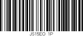 Código de barras (EAN, GTIN, SKU, ISBN): 'JS15EO/1P'