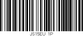 Código de barras (EAN, GTIN, SKU, ISBN): 'JS15EU/1P'