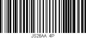 Código de barras (EAN, GTIN, SKU, ISBN): 'JS26AA/4P'