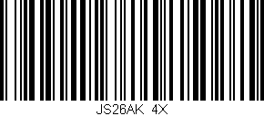 Código de barras (EAN, GTIN, SKU, ISBN): 'JS26AK/4X'