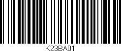 Código de barras (EAN, GTIN, SKU, ISBN): 'K23BA01'