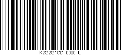 Código de barras (EAN, GTIN, SKU, ISBN): 'K2G2G1CD/0000_U'