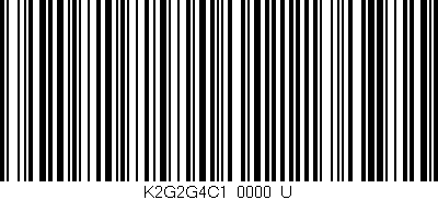 Código de barras (EAN, GTIN, SKU, ISBN): 'K2G2G4C1/0000_U'