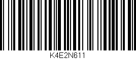 Código de barras (EAN, GTIN, SKU, ISBN): 'K4E2N611'