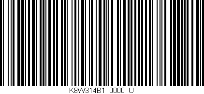 Código de barras (EAN, GTIN, SKU, ISBN): 'K8W314B1/0000_U'