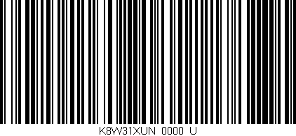 Código de barras (EAN, GTIN, SKU, ISBN): 'K8W31XUN/0000_U'