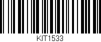 Código de barras (EAN, GTIN, SKU, ISBN): 'KIT1533'