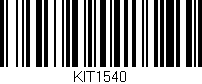 Código de barras (EAN, GTIN, SKU, ISBN): 'KIT1540'