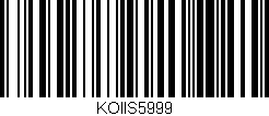 Código de barras (EAN, GTIN, SKU, ISBN): 'KOIIS5999'
