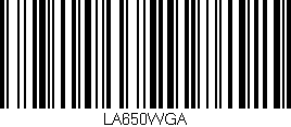 Código de barras (EAN, GTIN, SKU, ISBN): 'LA650WGA'