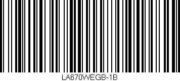 Código de barras (EAN, GTIN, SKU, ISBN): 'LA670WEGB-1B'