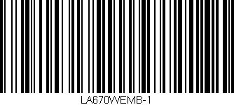 Código de barras (EAN, GTIN, SKU, ISBN): 'LA670WEMB-1'