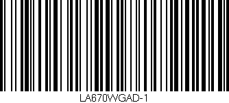 Código de barras (EAN, GTIN, SKU, ISBN): 'LA670WGAD-1'