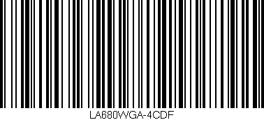 Código de barras (EAN, GTIN, SKU, ISBN): 'LA680WGA-4CDF'