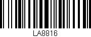 Código de barras (EAN, GTIN, SKU, ISBN): 'LA8816'