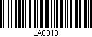 Código de barras (EAN, GTIN, SKU, ISBN): 'LA8818'