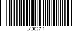 Código de barras (EAN, GTIN, SKU, ISBN): 'LA8827-1'