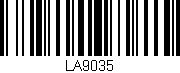 Código de barras (EAN, GTIN, SKU, ISBN): 'LA9035'