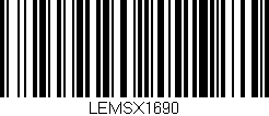 Código de barras (EAN, GTIN, SKU, ISBN): 'LEMSX1690'