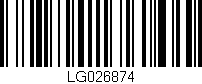 Código de barras (EAN, GTIN, SKU, ISBN): 'LG026874'