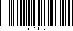 Código de barras (EAN, GTIN, SKU, ISBN): 'LG0298CF'
