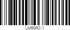 Código de barras (EAN, GTIN, SKU, ISBN): 'LM8692-1'