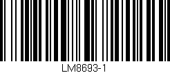Código de barras (EAN, GTIN, SKU, ISBN): 'LM8693-1'