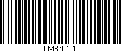 Código de barras (EAN, GTIN, SKU, ISBN): 'LM8701-1'