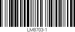 Código de barras (EAN, GTIN, SKU, ISBN): 'LM8703-1'