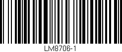 Código de barras (EAN, GTIN, SKU, ISBN): 'LM8706-1'