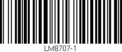 Código de barras (EAN, GTIN, SKU, ISBN): 'LM8707-1'