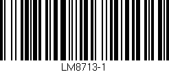 Código de barras (EAN, GTIN, SKU, ISBN): 'LM8713-1'